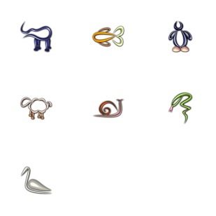 Glass Zoo icon sets preview