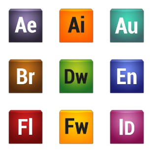 Trapez for Adobe CS6 icon sets preview