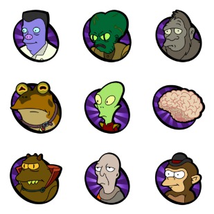 Futurama Vol. 3 - The Aliens icon sets preview