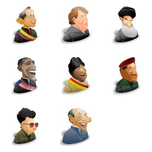 Political Characters icon sets preview