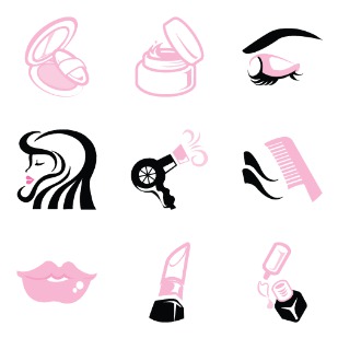 Beauty icon sets preview