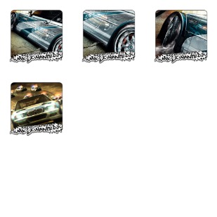 NFS Most Wanted icon sets preview