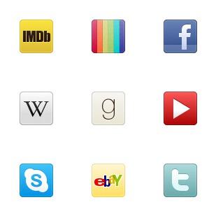 Social Media Mini icon sets preview