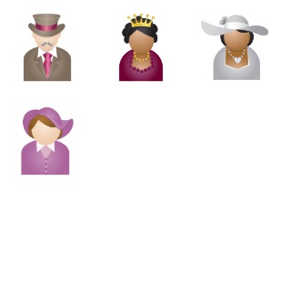 People With Hat icon sets preview