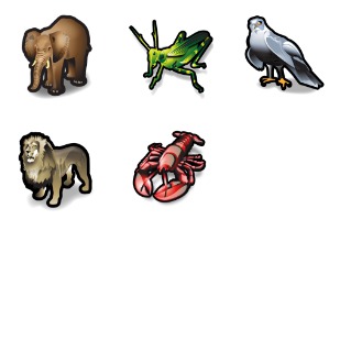 Stroke Animals icon sets preview