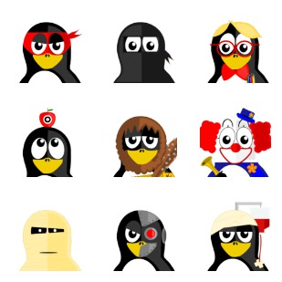 Tuxlets icon sets preview