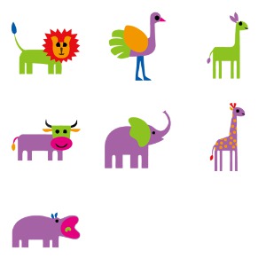 cartoon wildelife animals icon sets preview