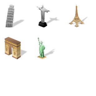 World places icon sets preview