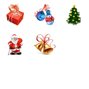 Christmas icon sets preview