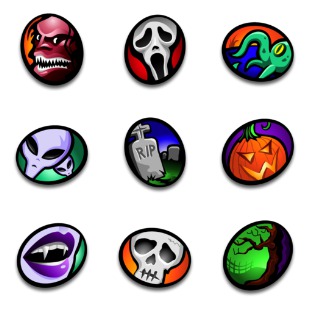 Macabre icon sets preview