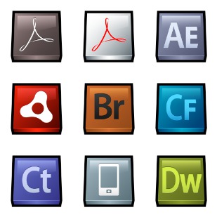 Gloss Adobe icon sets preview