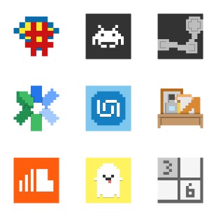 Simply 8-bits #11 icon sets preview