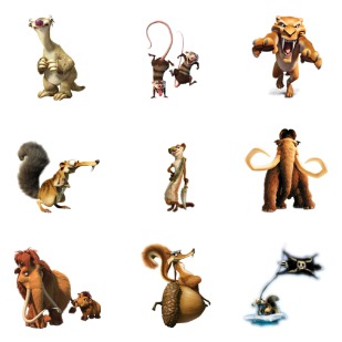 Ice Age icon sets preview