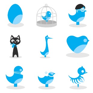 Twitter Quitter icon sets preview