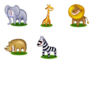 African Pets icon sets preview