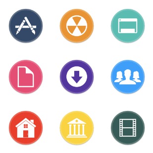 Button UI - Alt System Folders icon sets preview