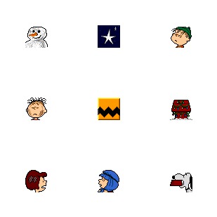 Charlie Brown Christmas icon sets preview