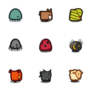 Zootetragonoides 2 icon sets preview