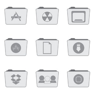 Stock Folder Style 2 icon sets preview