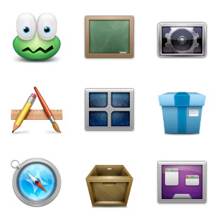 Applications icon sets preview