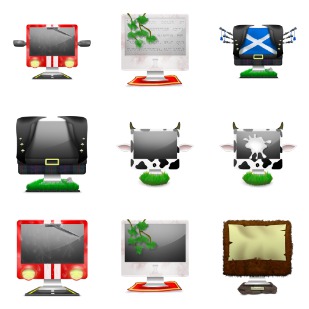 Crazy iMac icon sets preview