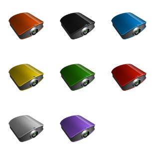 Projector icon sets preview