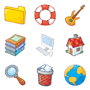 Desktoon icon sets preview