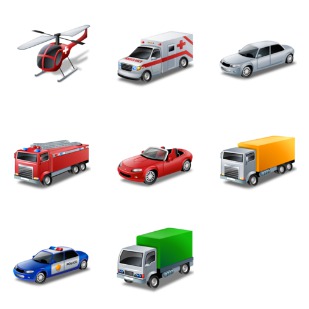 Transport icon sets preview