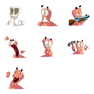 worms pack icon sets preview