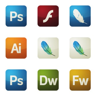 Flurry for Creative Suite icon sets preview