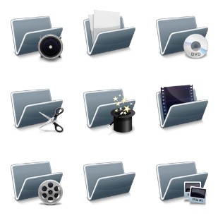 Digital Video Techniques icon sets preview