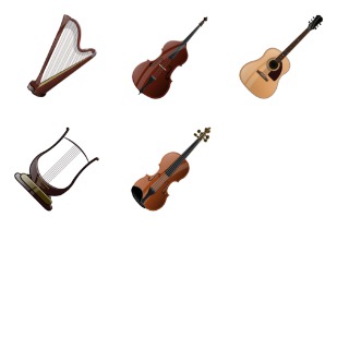 Stringed Instruments icon sets preview