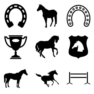 horses 3 pack icon sets preview