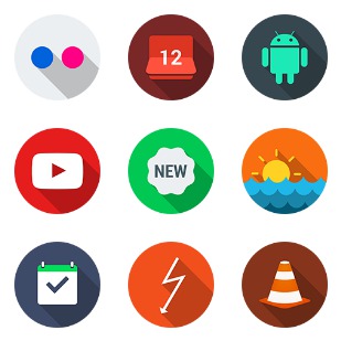 Flatjoy Circle icon sets preview