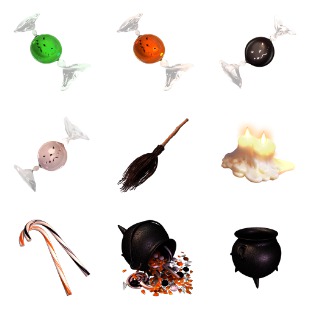 Sweet Halloween icon sets preview