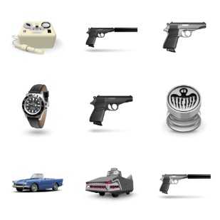 James Bond, Dr. No - pack icon sets preview