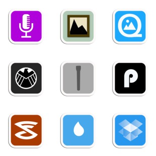 Solid 2.0 Phone icon sets preview