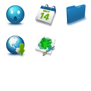 Green And Blue icon sets preview