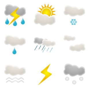 Weather icon sets preview