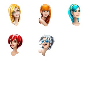 Browser Girl icon sets preview