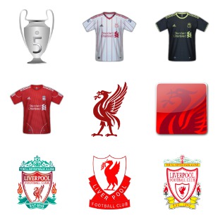 Liverpool FC icon sets preview