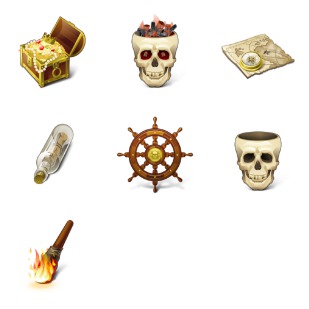 Pirates icon sets preview