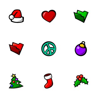 SketchCons Christmas icon sets preview