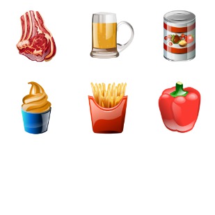 Brilliant Food icon sets preview