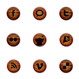 Wood Grain icon sets preview