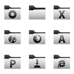 Alumin Folder set icon sets preview