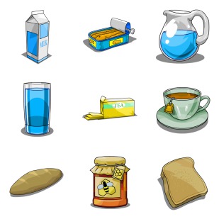 Hand-made Food & Beverage icon sets preview