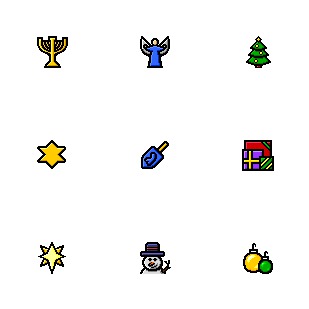 Kidcon - Holidays icon sets preview