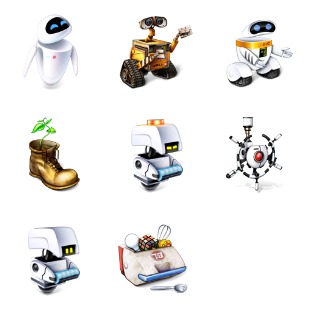 Wall-E icon sets preview