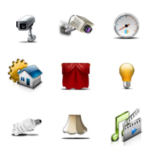 House Management Set icon sets preview